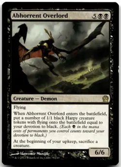 MTG Abhorrent Overlord R Theros 75 LP - Image 1