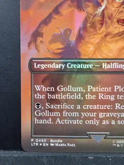 MTG - Gollum, Patient Plotter Foil Borderless Lord of the Rings Magic Near Mint - Image 4