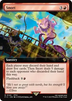 Snort (Extended Art) - FOIL - 120 - Commander: FINAL FANTASY FIC - Image 1