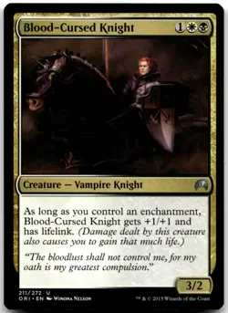 MTG Blood-Cursed Knight U Magic Origins 211 LP - Image 1