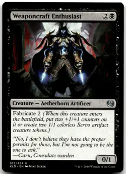 MTG Weaponcraft Enthusiast U Kaladesh 105 LP - Image 1
