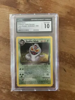Pokemon Dark Arbok CGC 10 Gem Mint Team Rocket Deutsch Holo 2/82 - Image 1