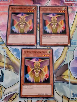 Yugioh - The Agent of Creation - Venus SDLS-EN006 NM 1st ed Common x3 - Image 1