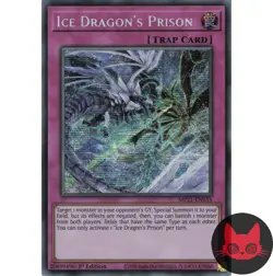 Yugioh Ice Dragon's Prison MP21-EN155 Secret Rare 1st Edition LP - Image 1