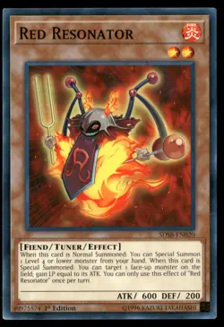 Red Resonator SDSB-EN020 Common / Short Print Yu-Gi-Oh 1st Edition Near Mint - Image 1