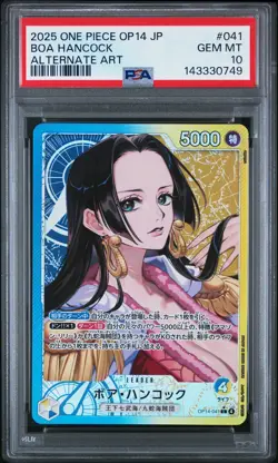 2025 ONE PIECE JAPANESE OP14-THE AZURE SEA'S SEVEN #041 BOA HANCOCK PSA 10 - Image 1