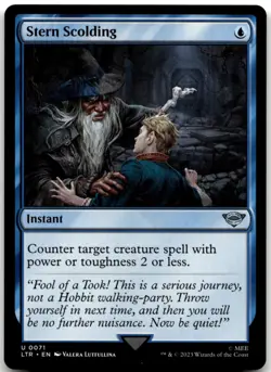 MTG Stern Scolding U Universes Beyond: The Lord of the Rings: Tales of Middle-ea - Image 1