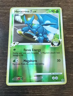 Heracross 24/111 Platinum Rising Rivals Reverse Holo Pokemon Card - Image 1