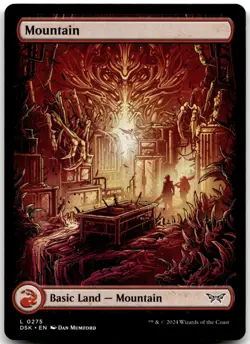 MTG Mountain (0275) - Full Art L Duskmourn: House of Horror 275 LP - Image 1