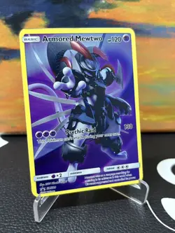 Gold Metal Armored Mewtwo HP120 Pokemon Card-Collectible Gift Display！ - Image 1