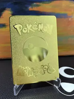 Gold Metal Armored Mewtwo HP120 Pokemon Card-Collectible Gift Display！ - Image 3