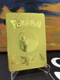 Gold Metal Mewtwo&Mew GX Pokemon Card-Collectible Gift Display！ - Image 2