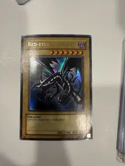 Yu-Gi-Oh! TCG Red-Eyes Black Dragon LOB-070 Ultra Rare HP Holo MP - Image 1