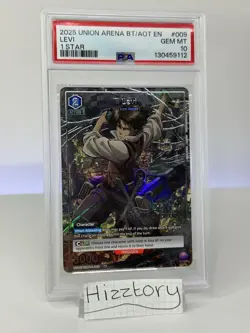 Union Arena Attack on Titan Levi Parallel Rare 009 PSA 10 English - Image 1