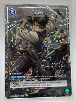 Union Arena Attack on Titan Levi Parallel Rare 009 PSA 10 English - Image 2