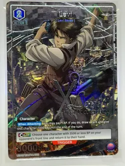 Union Arena Attack on Titan Levi Parallel Rare 009 PSA 10 English - Image 3