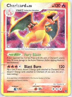 Charizard 3/132 Holo Secret Wonders - Pokemon Card - Creased - Image 1