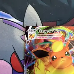 Pokemon TCG Flareon VMAX Evolving Skies Ultra Rare Card 018/203 NM Condition - Image 3
