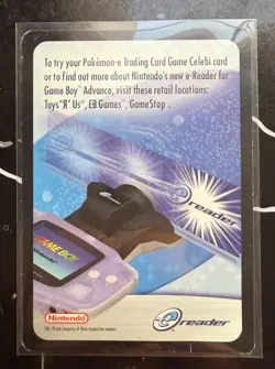 Pokemon GBA Nintendo Battle E Instruction Card *SLEEVED* - Image 4
