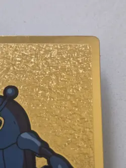 Japanese Meiji Pokemon Gold Foil Card Heracross Vintage Metallic - Image 5