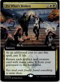 Fix What's Broken (Extended Art) Foil R Secrets of Strixhaven 350 NM - Image 1