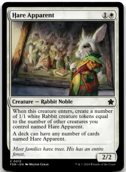 MTG Hare Apparent C Foundations 15 LP - Image 1