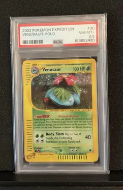 Pokemon Venusaur Expedition Holo 30/165 PSA 8.5 - Image 1