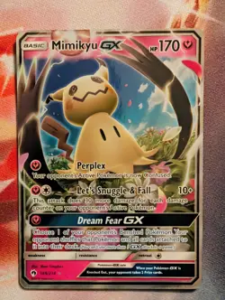 Pokemon TCG Mimikyu GX 149/214 Sun Moon Lost Thunder Card NM - Image 1