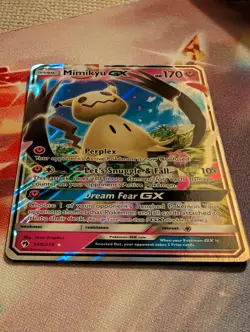 Pokemon TCG Mimikyu GX 149/214 Sun Moon Lost Thunder Card NM - Image 2