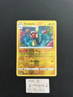 Pokemon Crown Zenith - Eelektrik - 048/159 - Reverse Holo - M/NM - Image 1
