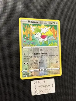 Pokemon Crown Zenith - Shaymin - 115/159 - Reverse Holo - M/NM - Image 3