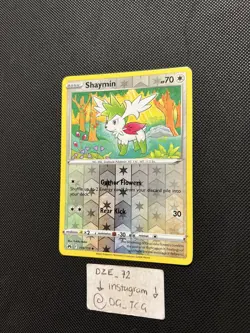 Pokemon Crown Zenith - Shaymin - 115/159 - Reverse Holo - M/NM - Image 4
