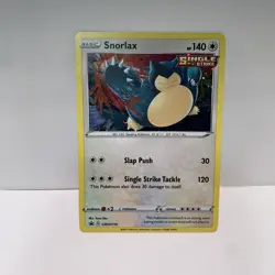 Pokemon TCG Snorlax SWSH119 Sword & Shield Holo Black Star Promo LP - Image 1