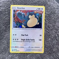 Pokemon TCG Snorlax SWSH119 Sword & Shield Holo Black Star Promo LP - Image 4