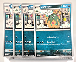 Pokemon TCG SV White Flare Garbodor 060/086 Uncommon x4 Playset - Image 1