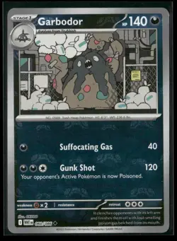 Garbodor (Master Ball Pattern) 060/086 Uncommon White Flare Pokemon NM/M - Image 1