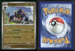 Boldore (Master Ball Pattern) 047/086 Common White Flare Pokemon NM/M - Image 3