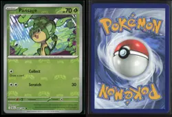Pansage (Master Ball Pattern) 004/086 Holo Common Black Bolt Pokemon NM/M - Image 3