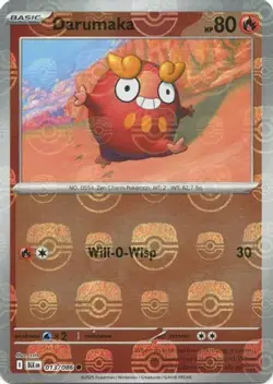Darumaka (Master Ball Pattern) 013/086 Holo Common Black Bolt Pokemon NM/M - Image 4