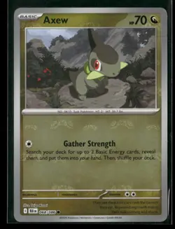 Axew (Master Ball Pattern) 068/086 Common Black Bolt Pokemon NM/M - Image 1