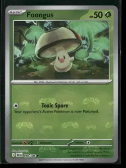 Foongus (Master Ball Pattern) 010/086 Common Black Bolt Pokemon NM/M - Image 1
