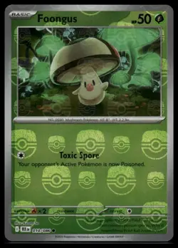 Foongus (Master Ball Pattern) 010/086 Common Black Bolt Pokemon NM/M - Image 4