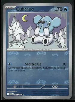 Cubchoo (Master Ball Pattern) 025/086 Holo Common Black Bolt Pokemon NM/M - Image 1