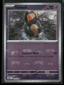 Yamask (Master Ball Pattern) 039/086 Common White Flare Pokemon NM/M - Image 1