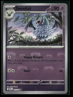 Swoobat (Master Ball Pattern) 037/086 Uncommon White Flare Pokemon NM/M - Image 1
