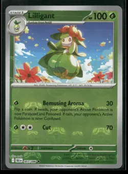 Lilligant (Master Ball Pattern) 007/086 Uncommon Black Bolt Pokemon NM/M - Image 1