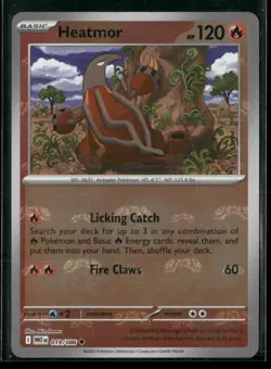 Heatmor (Master Ball Pattern) 019/086 Uncommon White Flare Pokemon NM/M - Image 1