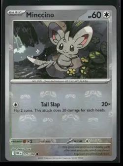 Minccino (Master Ball Pattern) 075/086 Common Black Bolt Pokemon NM/M - Image 1