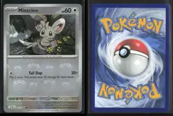 Minccino (Master Ball Pattern) 075/086 Common Black Bolt Pokemon NM/M - Image 3