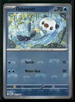 Oshawott (Master Ball Pattern) 021/086 Common White Flare Pokemon NM/M - Image 1